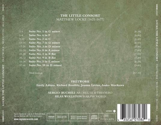 The Little Consort - CD Audio di Fretwork,Matthew Locke - 2