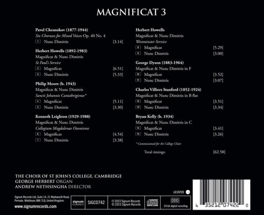 Magnificat Vol. 3 - CD Audio di Choir of St. John's College Cambridge - 2