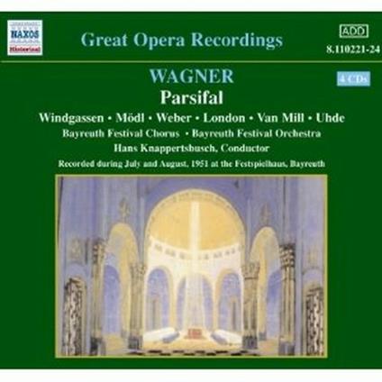 Parsifal - CD Audio di Richard Wagner,Bayreuth Festival Orchestra,Hans Knappertsbusch,Wolfgang Windgassen,George London,Kurt Moll