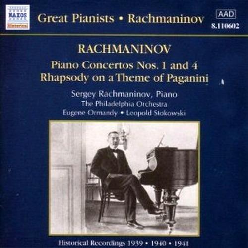 Concerti per pianoforte n.1, n.4 - CD Audio di Sergei Rachmaninov,Leopold Stokowski,Eugene Ormandy