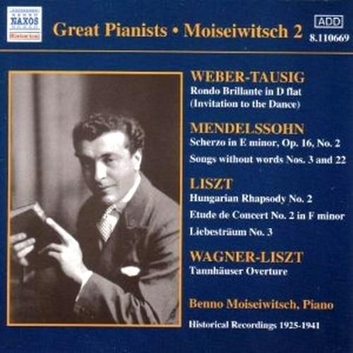 Great Pianists vol.2 - CD Audio di Benno Moisejwitsch