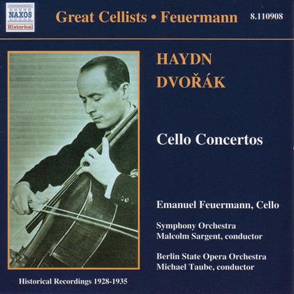Concerto per violoncello - CD Audio di Antonin Dvorak,Franz Joseph Haydn,Orchester der Deutschen Oper Berlino,Malcolm Sargent,Emanuel Feuermann