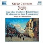 Sedici valzer di Strauss - Divertimento su Lucia di Lammermoor - Rondò - Grande capriccio - CD Audio di Jeffrey McFadden,Napoleon Coste