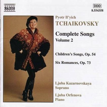 Lieder vol.2 - CD Audio di Pyotr Ilyich Tchaikovsky