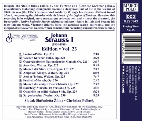 Johann Strauss Edition vol.23 - CD Audio di Johann Strauss - 2