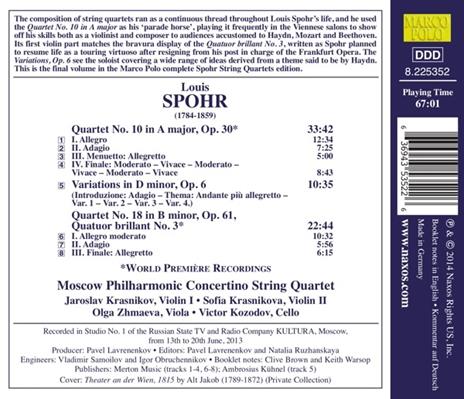 Quartetti per archi vol.17 - CD Audio di Louis Spohr - 2