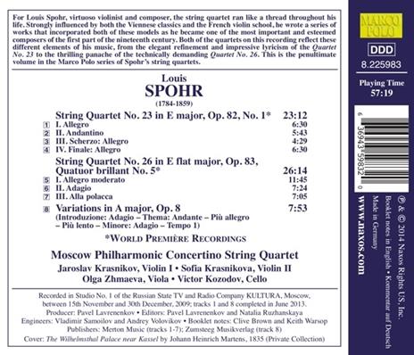 Quartetti per archi vol.16 - CD Audio di Louis Spohr - 2