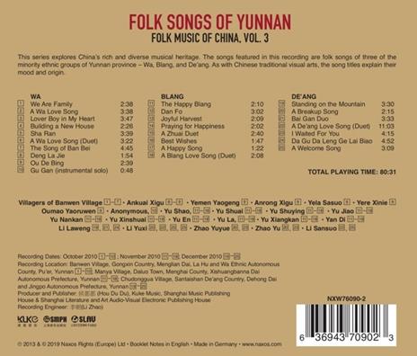 Folk Songs of China vol.3 - CD Audio - 2