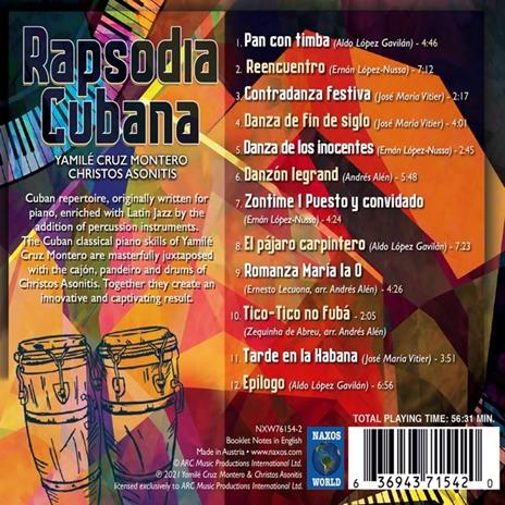 Rapsodia Cubana - CD Audio di Yamile Cruz Montero,Christos Asonitis - 2