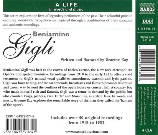 A Life in Words & Music - CD Audio di Beniamino Gigli - 2