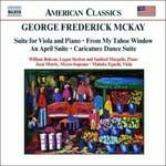 Suite per viola e pianoforte - An April Suite - From my Tahoe Window - Caricature Dance Suite - CD Audio di George Frederick McKay