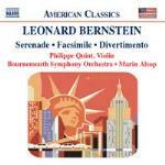 Serenata - Facsimile - Divertimento - CD Audio di Leonard Bernstein,Bournemouth Symphony Orchestra,Marin Alsop