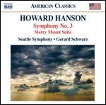 Sinfonie vol.3 - CD Audio di Howard Hanson,Gerard Schwarz,Seattle Symphony Orchestra