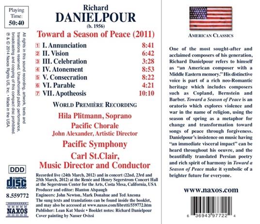 Toward a Season of Peace - CD Audio di Richard Danielpour - 2