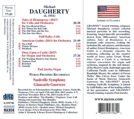 Tales of Hemingway - American Gothic - Once Upon a Castle - CD Audio di Michael Daugherty - 2