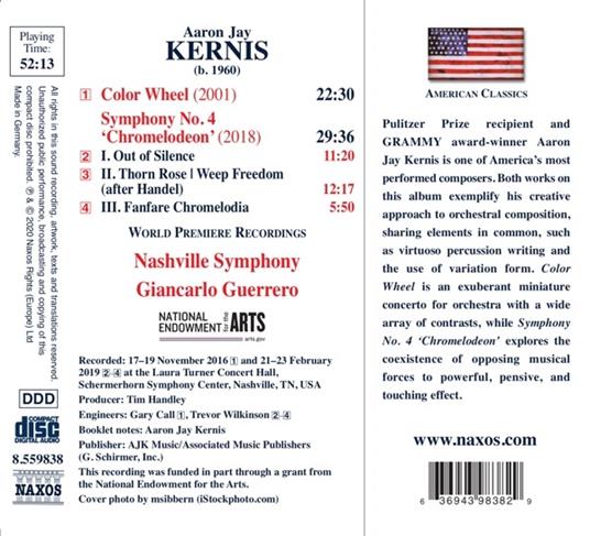 Color Wheel - CD Audio di Aaron Jay Kernis,Giancarlo Guerrero - 2