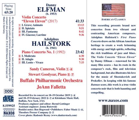 Violin Concerto - CD Audio di Danny Elfman,Buffalo Philharmonic Orchestra - 2