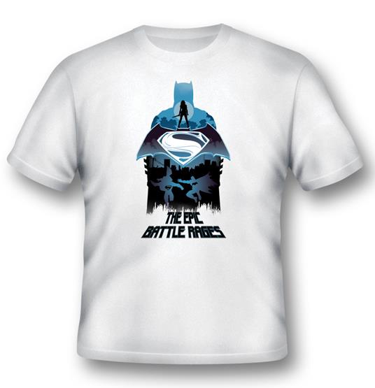 T-Shirt unisex Batman V Superman. Epic Battle Rages
