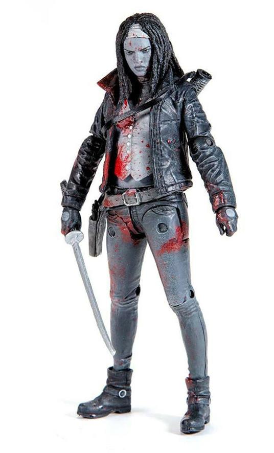 Mcfarlane The Walking Dead Book Series Michonne Bloody Action Figure New - 3