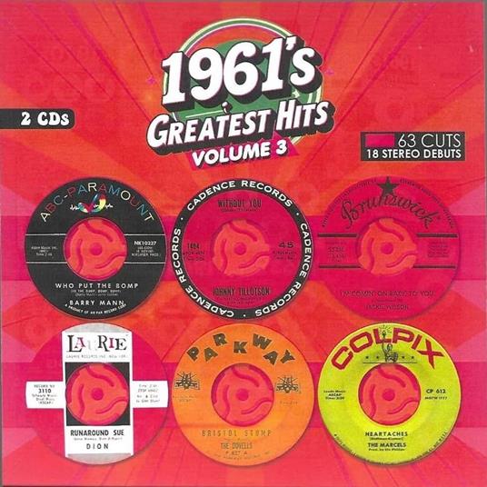 1961's Greatest Hits Vol.3 - CD Audio