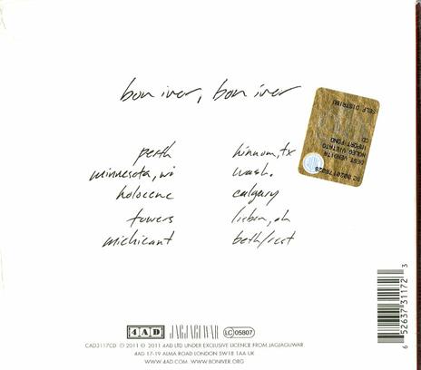 Bon Iver - CD Audio di Bon Iver - 2