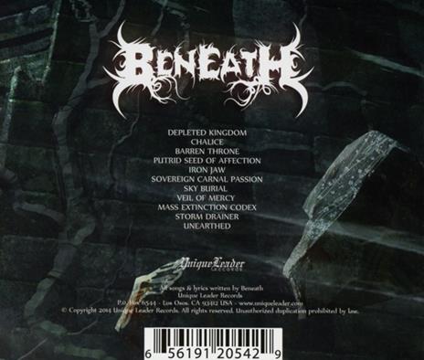 The Barren Throne - CD Audio di Beneath - 2