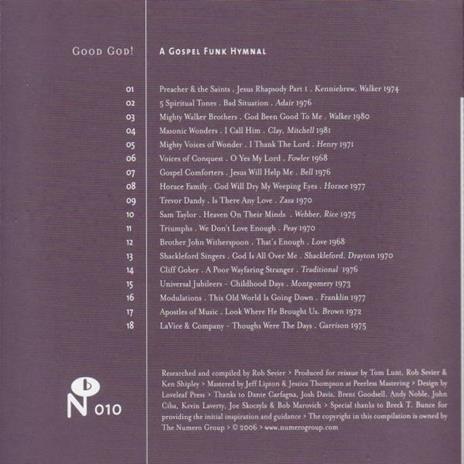 Good God! A Gospel Funk - CD Audio - 2