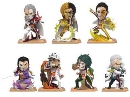 Mighty Jaxx - One Piece Freeny''s Hidden Dissectables Marines Edition 4 inch Vinyl Figure Blind Box Display (6)
