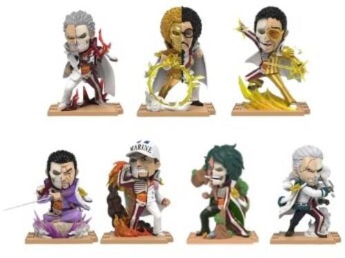 Mighty Jaxx - One Piece Freeny''s Hidden Dissectables Marines Edition 4 inch Vinyl Figure Blind Box Display (6)