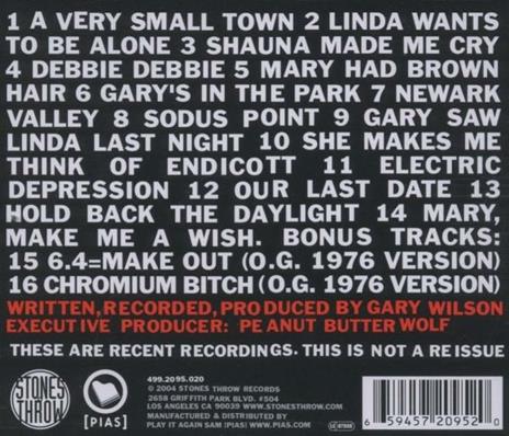 Mary Had Brown Hair - CD Audio di Gary Wilson - 2