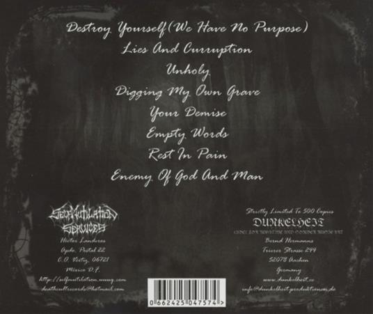 Lies and Corruption - CD Audio di Withering Night - 2