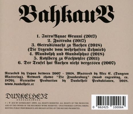 Et Bahkouv kütt - CD Audio di Bahkauv - 2