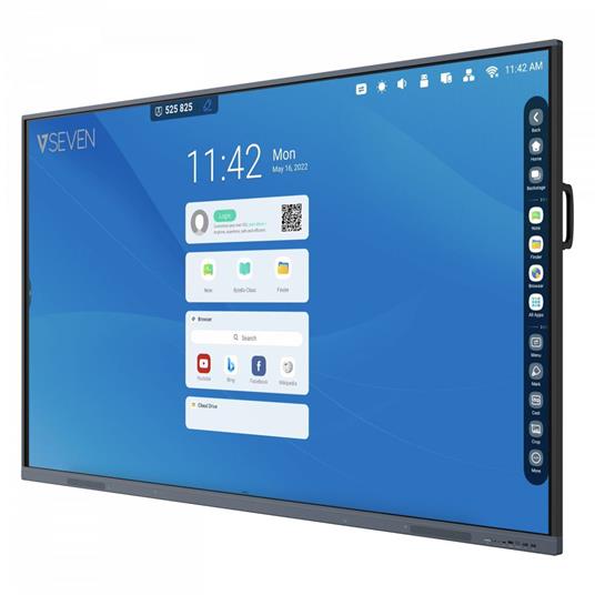 V7 IFP6501- lavagna interattiva 165,1 cm (65") 3840 x 2160 Pixel Touch screen Nero - 2