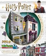 Puzzle 3D 290 Pz Wrebbit W3D-0510. Harry Potter. Diagon Alley Madam Malkin'S + Florean Fortescue'S Ice Cream