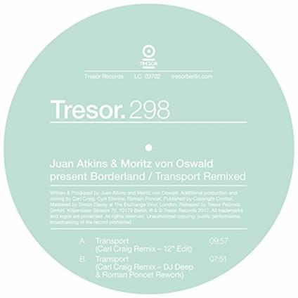 Transport (Remixed) - Vinile LP di Juan Atkins,Moritz Von Oswald