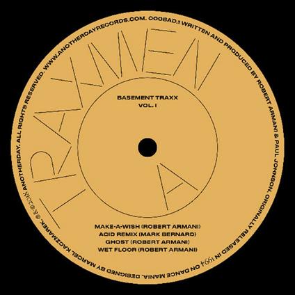 Basement Trax vol.1 - Vinile LP di Traxmen