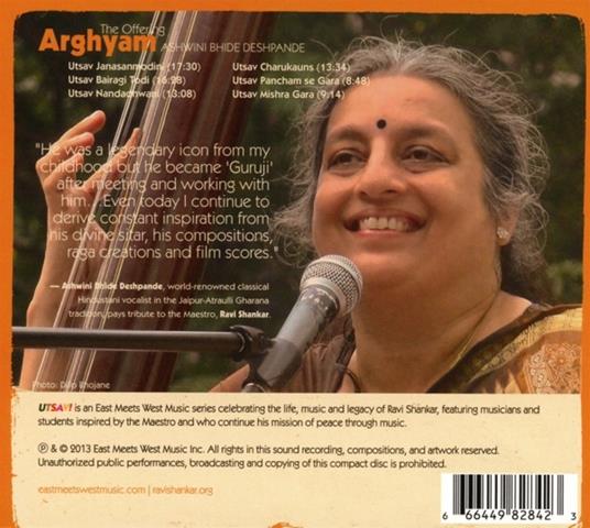 Arghyam. The Offering (Tribute to Ravi Shankar) - CD Audio di Deshpande Ashwini Bhide - 2