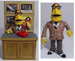 Palisades Muppets Show Series 5 Newsman New in Blister!! Nuovo