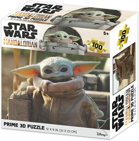 Prime 3D Puzzle lenticolare The Mandalorian Grogu 100 pezzi, Multicolore - 2