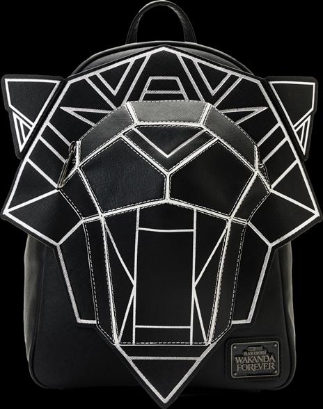 Loungefly Backpack Black Panther Wakanda Forever Figural Mini Backpack Marvel Funko MVBK0 - 2