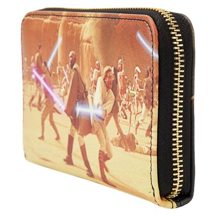 Funko Loungefly Wallet Attack Of The Clones Scene Zip Around Wallet - Star Wars STWA0