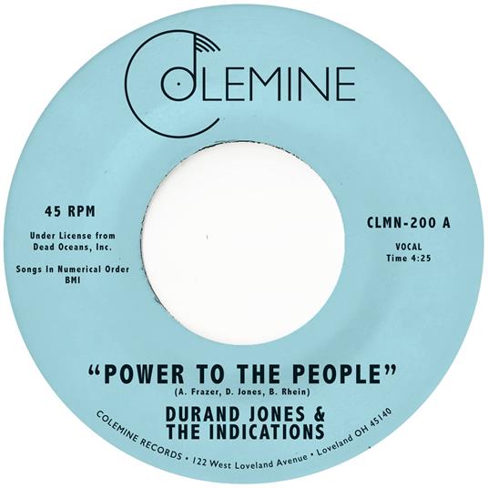 Power To The People - Vinile LP di Durand & The Indications Jones