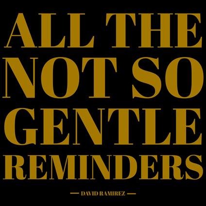 All The Not So Gentle Reminders - CD Audio di David Ramirez