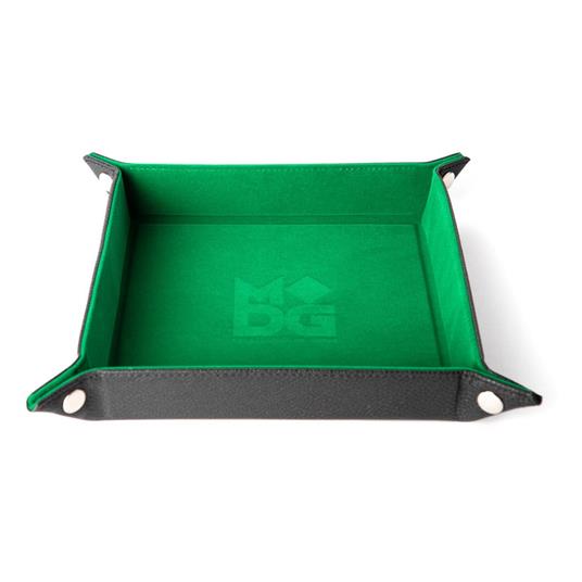 FanRoll - Folding Dice Tray - Velvet Green