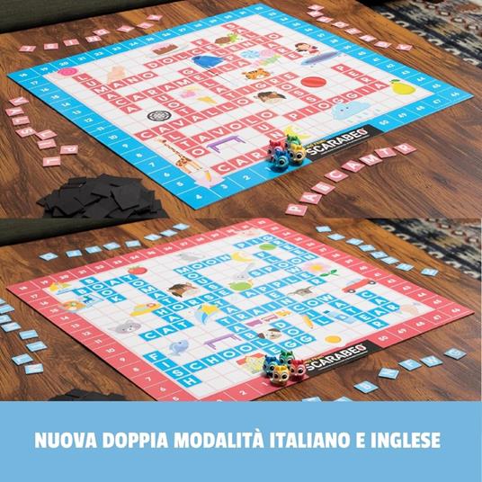 Editrice Giochi, Il Mio Primo Scarabeo Edizione Italiano-Inglese, Gioco da Tavolo per Bambini, da 2 a 4 Giocatori, 4+ Anni - 3