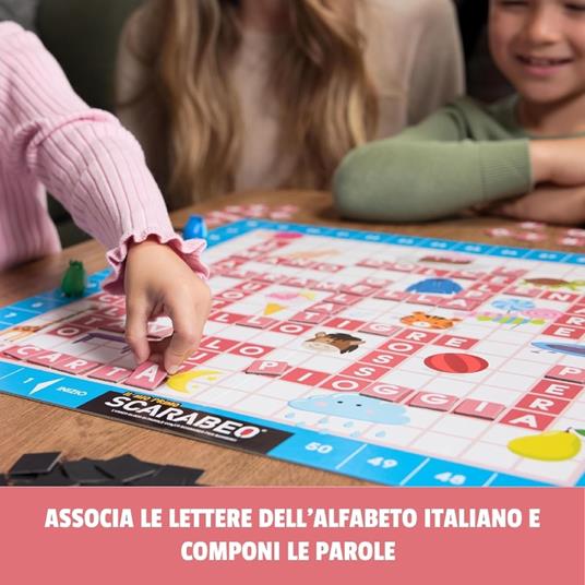 Editrice Giochi, Il Mio Primo Scarabeo Edizione Italiano-Inglese, Gioco da Tavolo per Bambini, da 2 a 4 Giocatori, 4+ Anni - 4
