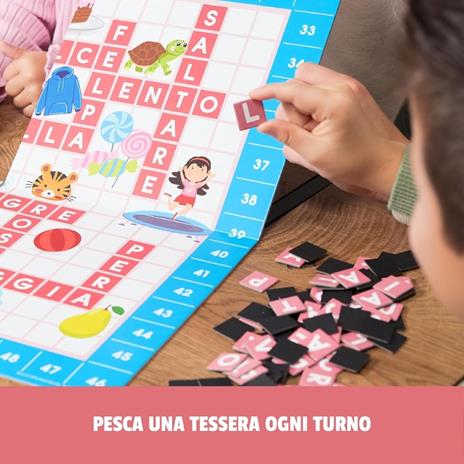 Editrice Giochi, Il Mio Primo Scarabeo Edizione Italiano-Inglese, Gioco da Tavolo per Bambini, da 2 a 4 Giocatori, 4+ Anni - 6