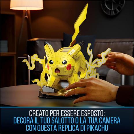4D Build, Pokémon Pikachu, Kit di Modellismo 3D, Puzzle per Adulti, 201 pezzi, dai 12 Anni in su - 5