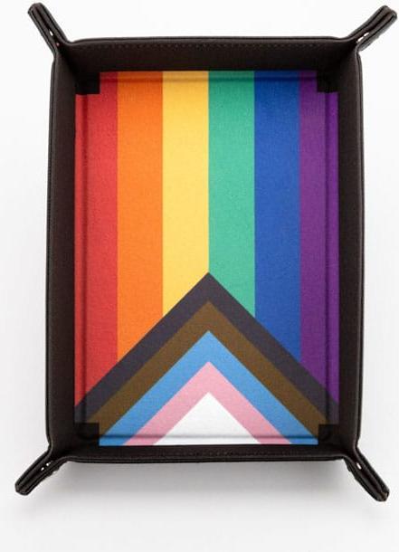 FanRoll - Folding Dice Tray Pride - Rainbow Flag