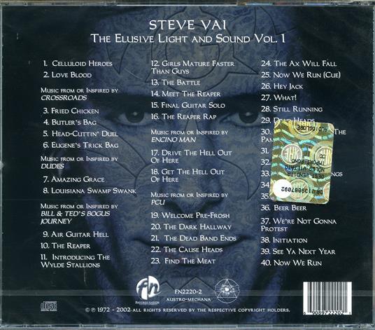 The Ellisive Light and Sound vol.1 - CD Audio di Steve Vai - 2